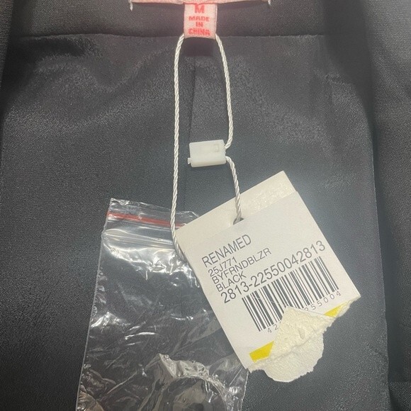 NWT re:named Renamed Black Career Blazer Size M - Picture 5 of 6